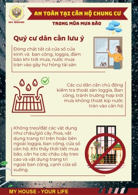AN TOÀN MÙA MƯA BÃO CHO CĂN HỘ – CHUNG CƯ