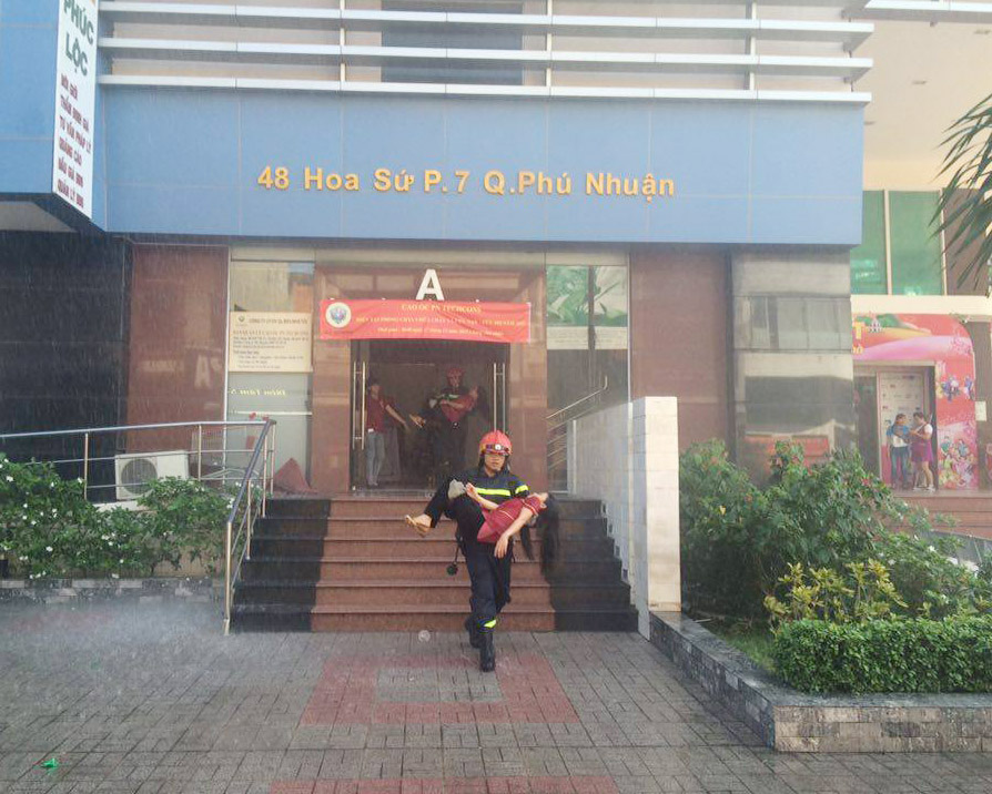 Cao Ốc PN Techcons diễn tập PCCC, Cứu hộ-cứu nạn