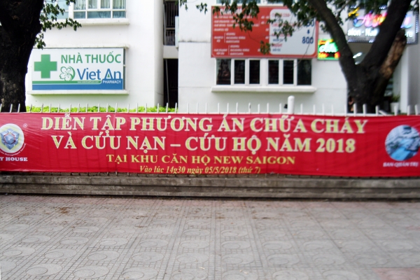 DIỂN TẬP PCCC VÀ CỨU NẠN CỨU HỘ TẠI KHU CĂN HỘ NEW SAIGON