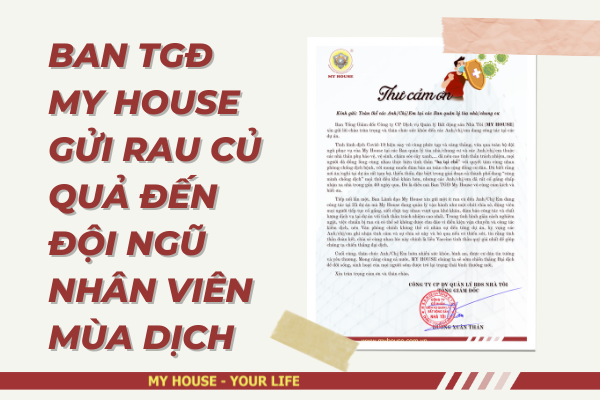 BAN TGĐ MY HOUSE GỬI RAU CỦ QUẢ ĐẾN CÁC ANH/CHỊ/EM NHÂN VIÊN MÙA DỊCH