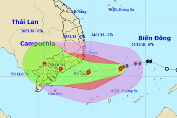 Lượng mưa kỷ lục đổ xuống Sài Gòn do bão Usagi