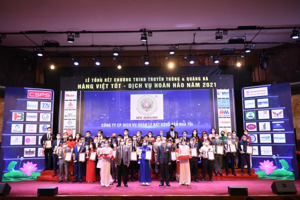 My House tự hào đạt Danh Hiệu Top 20 Dịch Vụ Chất Lượng Vàng Vì Quyền Lợi Người Tiêu Dùng 2021