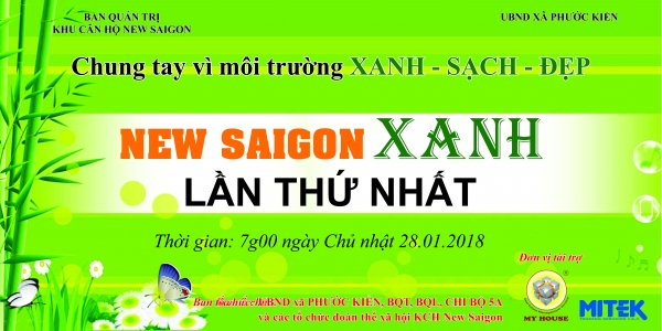 MY HOUSE CÙNG “CHUNG TAY VÌ MÔI TRƯỜNG XANH – SẠCH – ĐẸP”