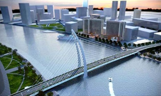 TPHCM :Sẽ khởi công cầu Thủ Thiêm 2 trong quý 1-2015