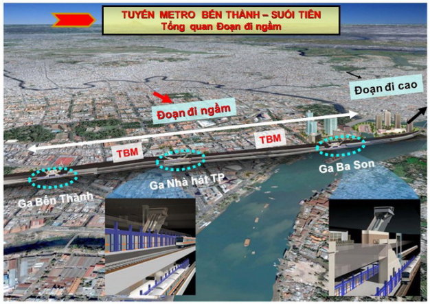 Tp.HCM: Đẩy nhanh tiến độ dự án metro Bến Thành – Suối Tiên