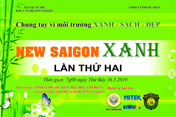 MY HOUSE đồng tài trợ chương trình NEW SAIGON XANH Lần 2