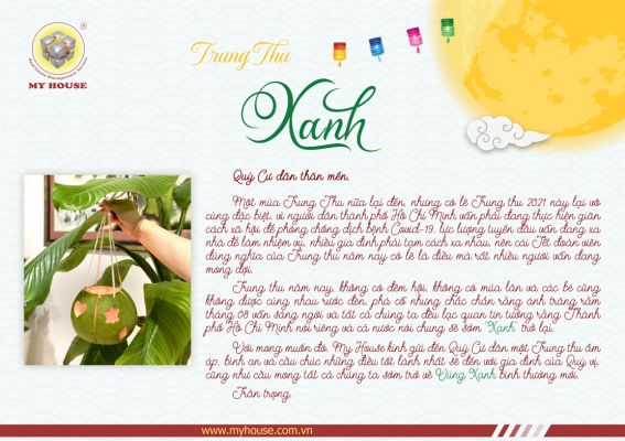 MY HOUSE TRÂN TRỌNG GỬI TẶNG QUÀ TRUNG THU ĐẾN QUÝ BAN QUẢN TRỊ/CHỦ ĐẦU TƯ