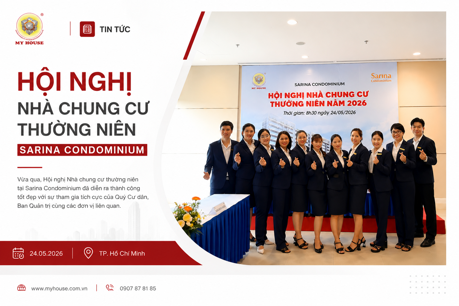 Hội nghị Nhà Chung Cư Thường Niên Sarina Condominium 2026 Thành Công Tốt Đẹp