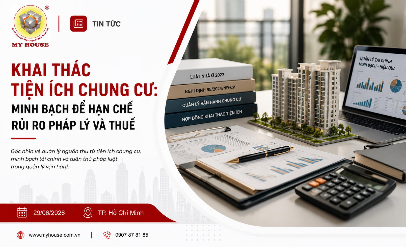 Khai thác tiện ích chung cư: Cơ hội tạo nguồn thu hay tiềm ẩn “bẫy” thuế và rủi ro pháp lý?