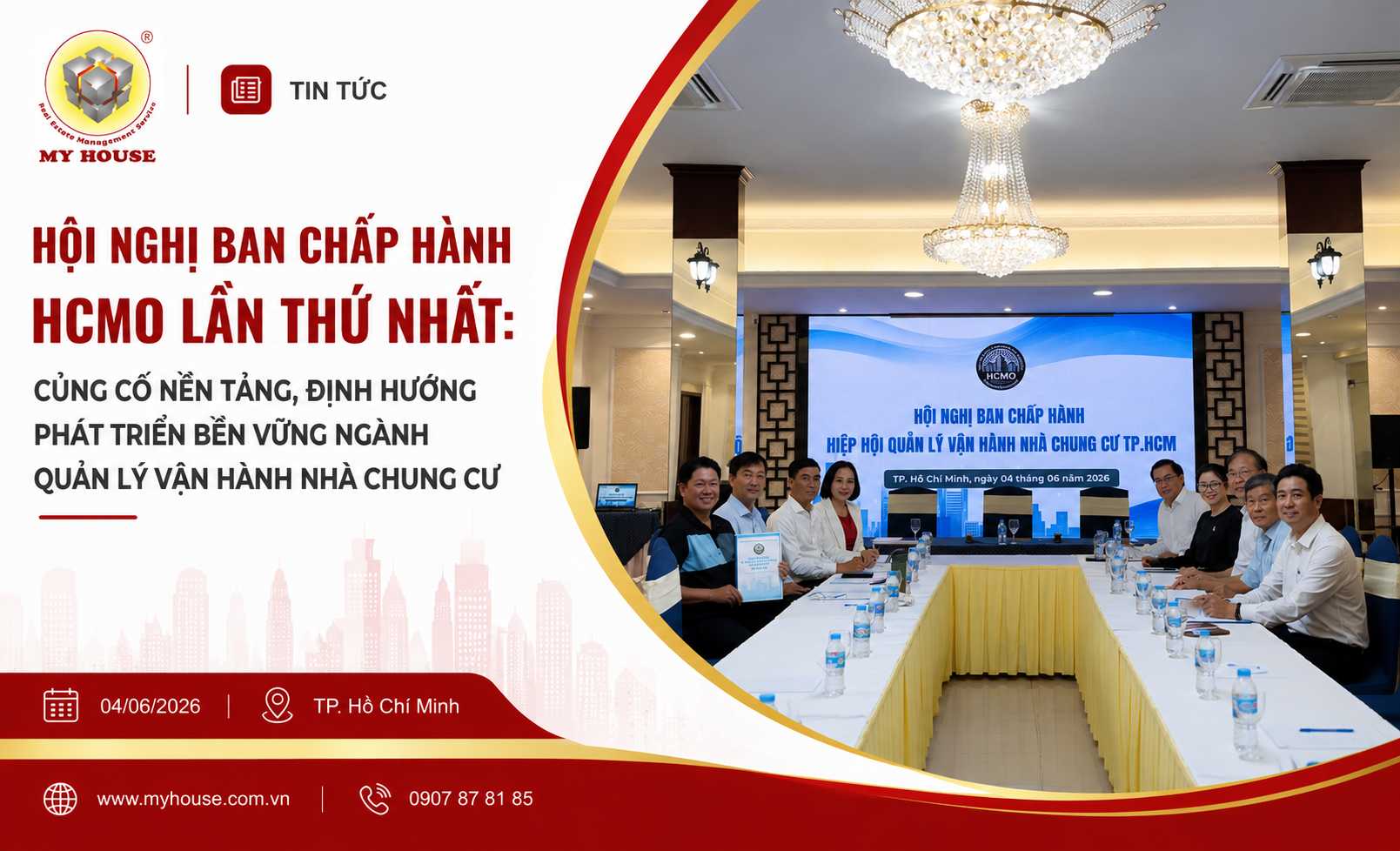 HỘI NGHỊ BAN CHẤP HÀNH HCMO LẦN THỨ NHẤT: CỦNG CỐ NỀN TẢNG, ĐỊNH HƯỚNG PHÁT TRIỂN BỀN VỮNG NGÀNH QUẢN LÝ VẬN HÀNH NHÀ CHUNG CƯ
