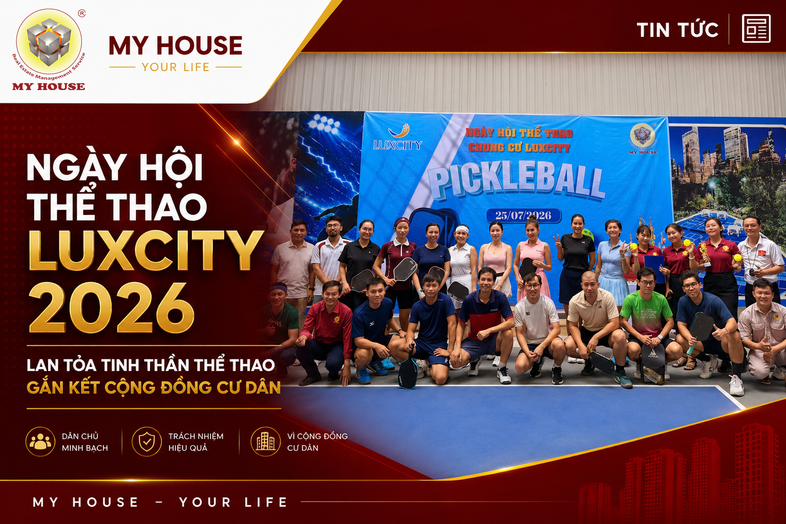NGÀY HỘI THỂ THAO LUXCITY 2026 – LAN TỎA TINH THẦN THỂ THAO, GẮN KẾT CỘNG ĐỒNG CƯ DÂN